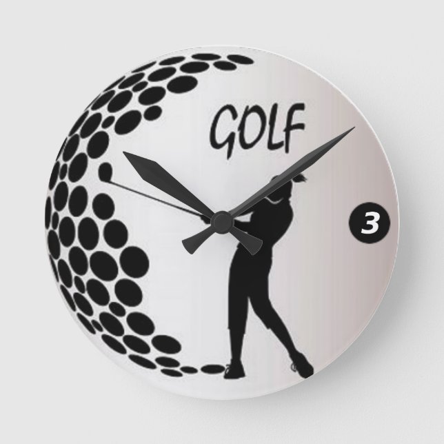 Golf Round Clock (Front)