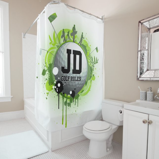 Golf Rules | Cool Sport Gifts Shower Curtain (In Situ)