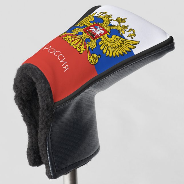 Golf Russia & Russian Flag / Golf Clubs Covers (3/4 Front)