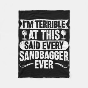 Golf Sandbagger  Fleece Blanket