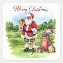 Golf Santa Claus  Christmas for Florida golfer