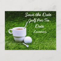 Golf Save the Date for Golfer Party