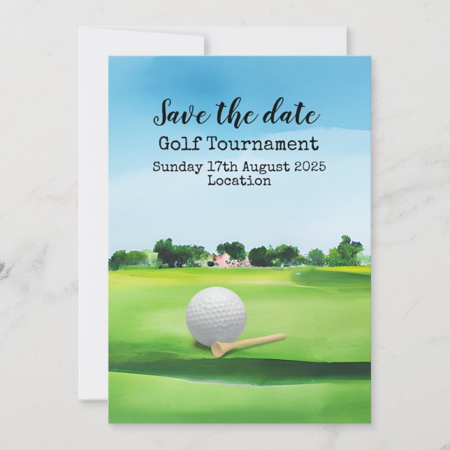 Golf Save the date Golf Tournament  (Front)