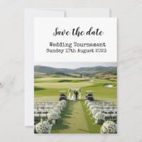 Golf Save the date Golf Wedding 