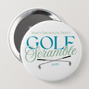 Golf Scramble – Fun Golf-Themed Bachelor Party 10 Cm Round Badge