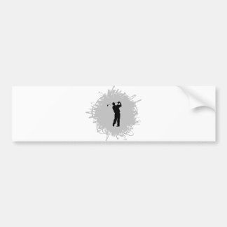 Golf Scribble Style Bumper Sticker