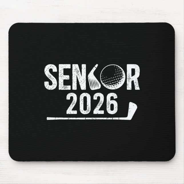 Golf Senior 2026 Graduation Senior Golf Player 202 Mouse Pad (Front)