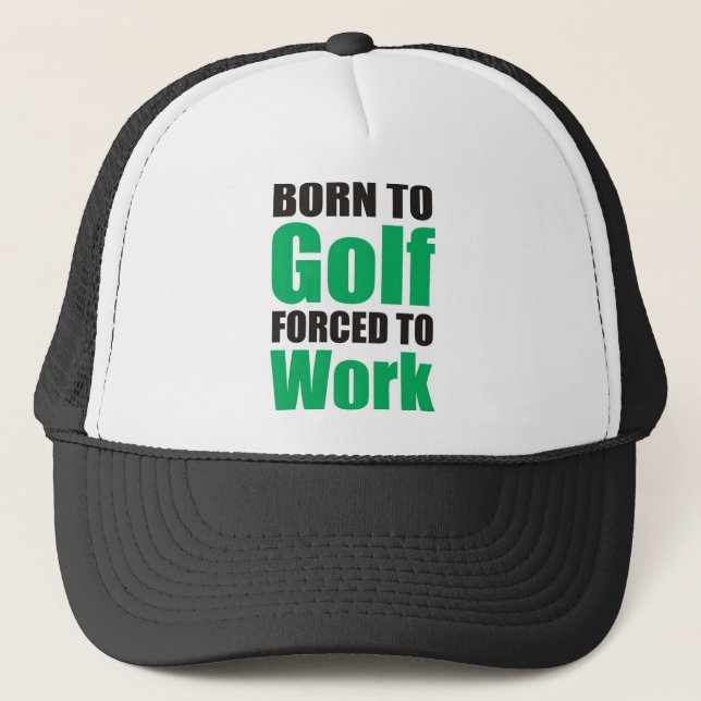 Golf Shirt Trucker Hat (Front)