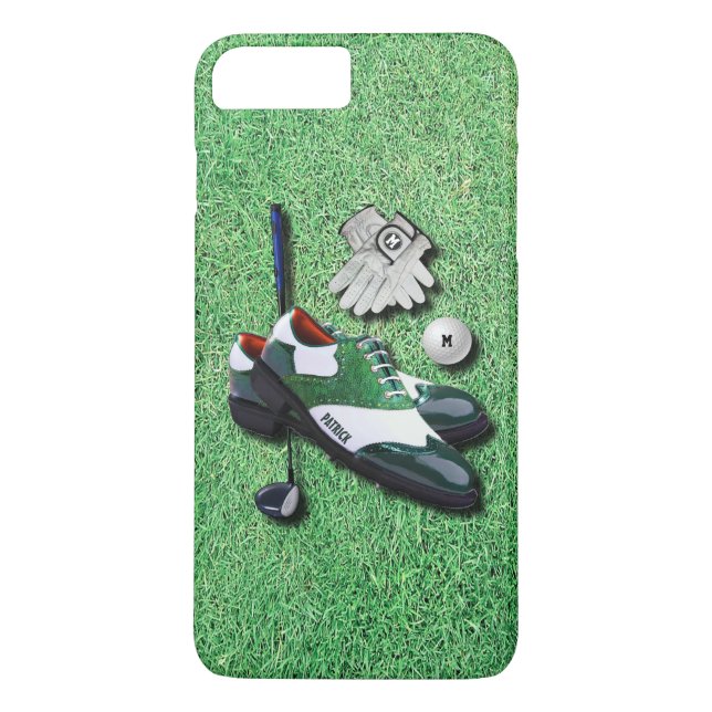 Golf Shoes Ball Gloves Club Driver With Your Name Case-Mate iPhone Case (Back)
