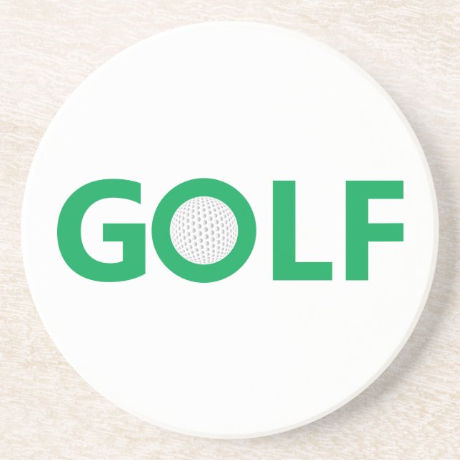 Golf sign coaster (Front)
