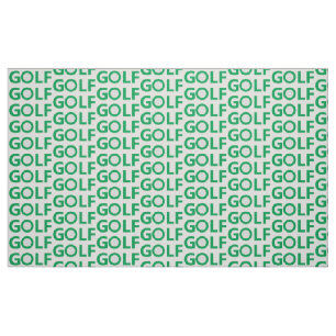 Golf sign fabric