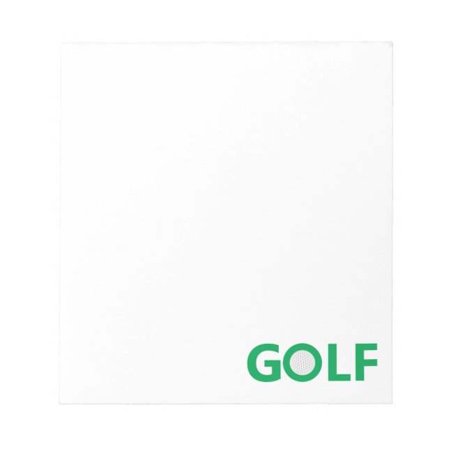 Golf sign notepad (Front)