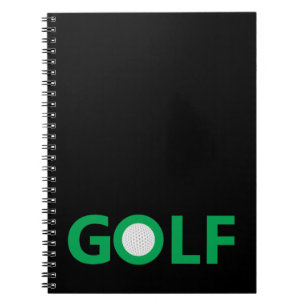 Golf sign spiral notebook