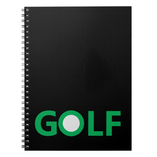 Golf sign spiral notebook (Front)