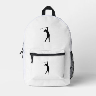 Golf Silhouette Printed Backpack for School or Tra