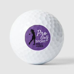 Golf Silhouette, Pro Golf Sport, Personalized Balls