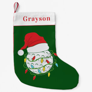 Golf Small Christmas Stocking