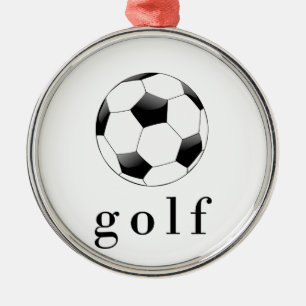 Golf Soccer Ball Funny Sports T-Shirt Metal Tree Decoration