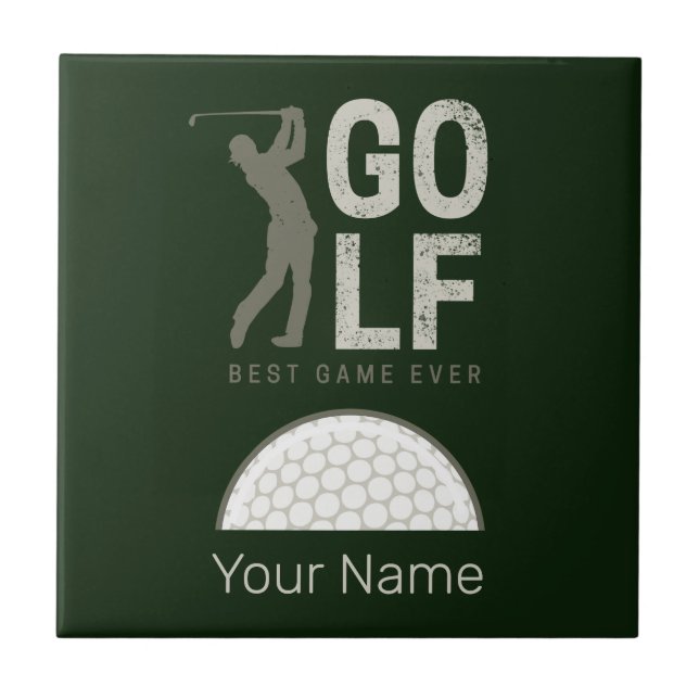 Golf Sport Best Game Ever for Golfers and Coaches Tile (Front)