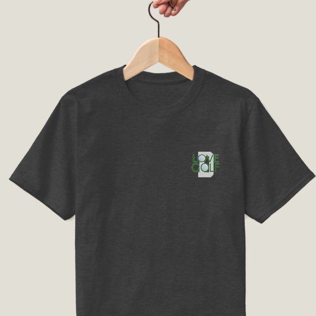 Golf Sport Pocket Monogram Golfing Dad T-Shirt (Creator Uploaded)
