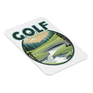 Golf Sports logo Magnet