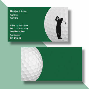 Golf Sports Theme Business Card