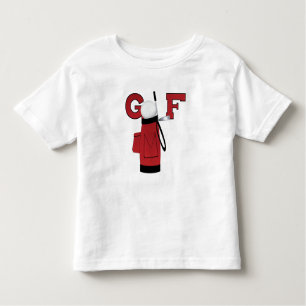 Golf Sports With Red Bag Toddler T-Shirt