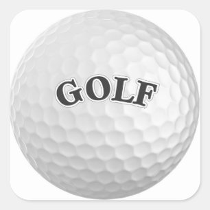 Golf Square Sticker
