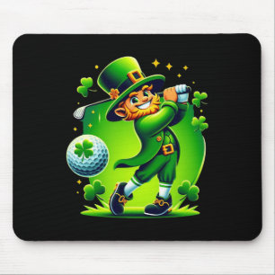 Golf St Patricks Day Golf Irish Golfing Mouse Pad