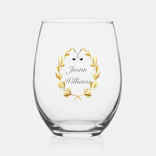 Golf  stemless wine glass