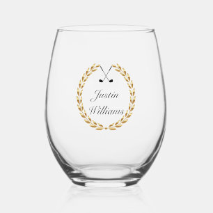 Golf  stemless wine glass