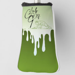 Golf stick with funny golfer head cover
