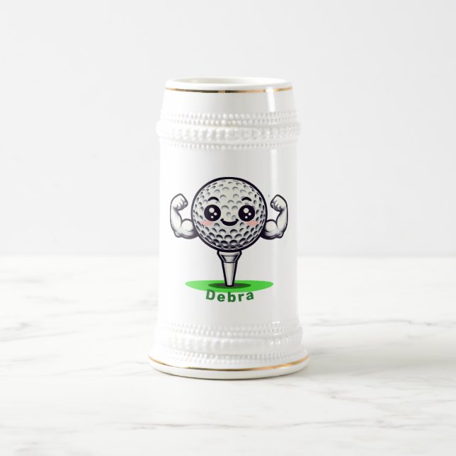 Golf Strong Beer Stein | For Men & Women (Center)