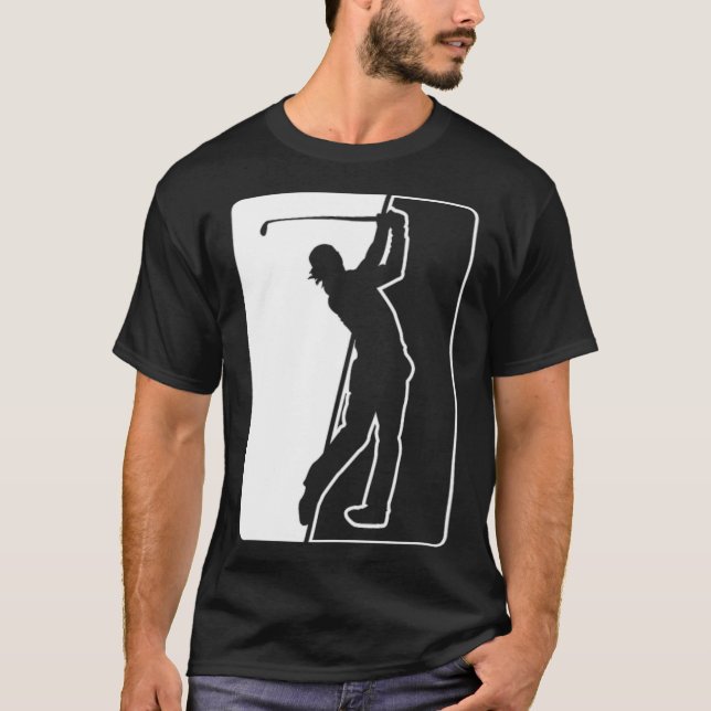 Golf Swing Card gift idea badminton shirts  (Front)