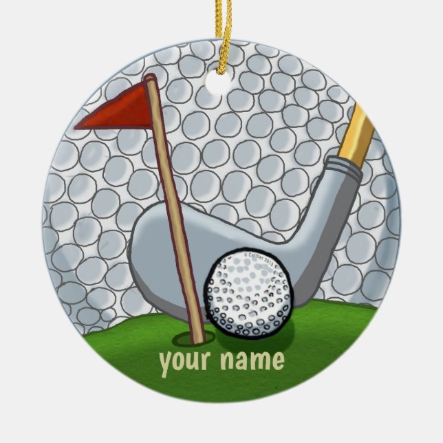 Golf Swing ornament (Front)