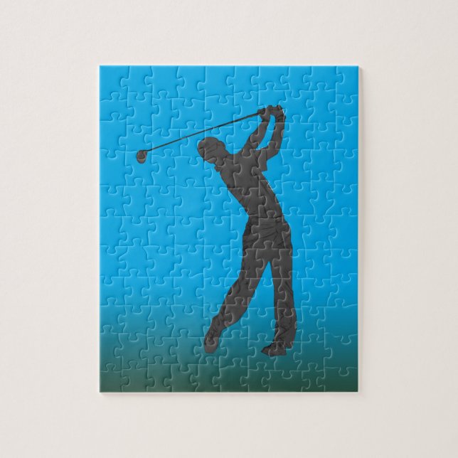 Golf Swinger Customisable Jigsaw Puzzle (Vertical)
