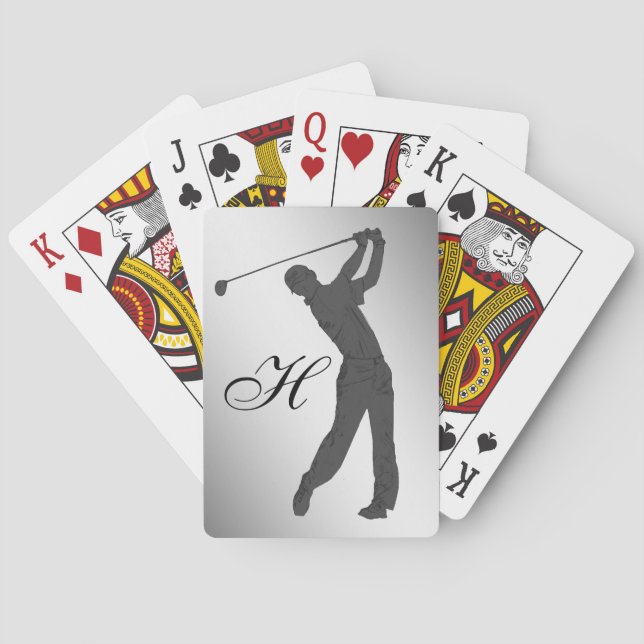 Golf Swinger Customisable Playing Cards (Back)