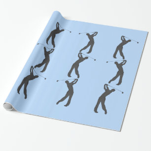 Golf Swinger Customisable Wrapping Paper