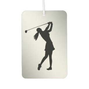 Golf Swinger, Female,  Customisable Car Air Freshener