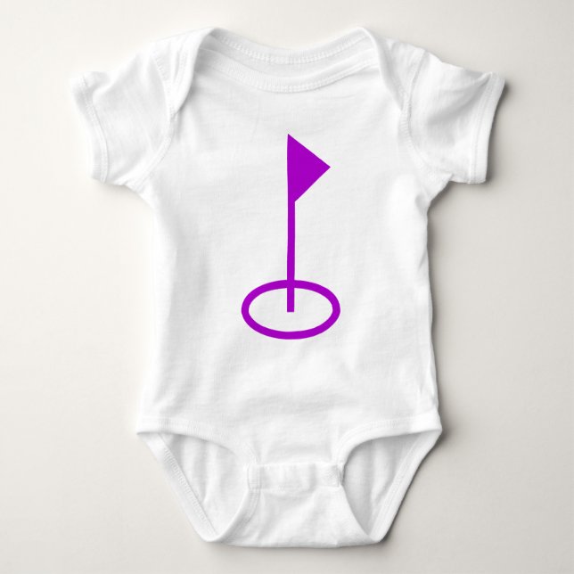 Golf Symbol Baby Bodysuit (Front)