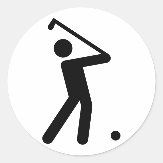 Golf Symbol Sticker (Front)
