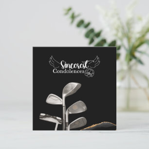 Golf sympathy sorry for your loss condolences  card