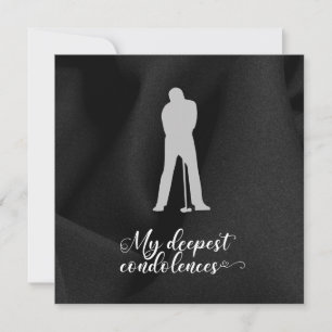Golf sympathy sorry for your loss condolences  card