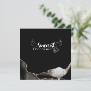 Golf sympathy sorry for your loss condolences card