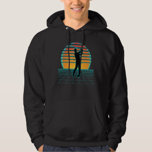 Golf Synthwave Retrowave 70s 80s Sports Style Golf Hoodie