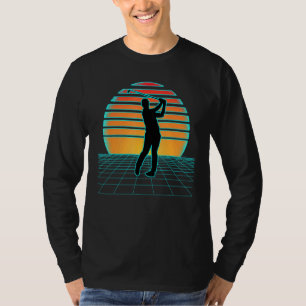 Golf Synthwave Retrowave 70s 80s Sports Style Golf T-Shirt