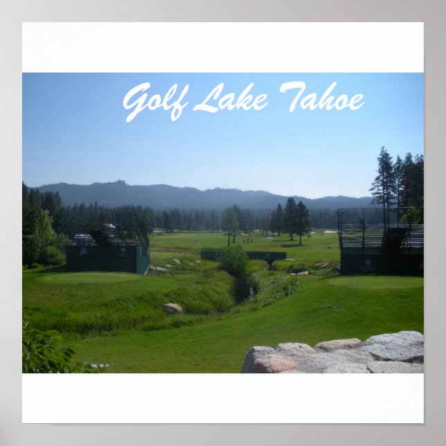 Golf Tahoe Poster "Golfing in Tahoe Collection" (Front)