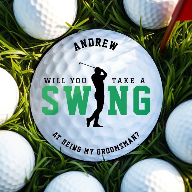Golf Take a Swing Groomsman Proposal (Golf Take a Swing Groomsman Proposal
)