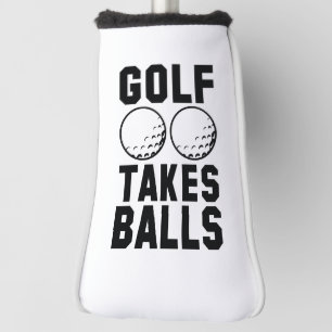 Golf Takes Balls Head Cover