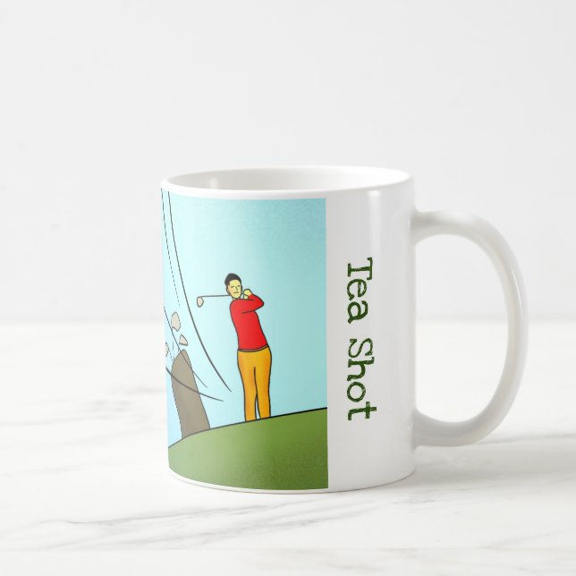 Golf 'Tea' Mug (Right)